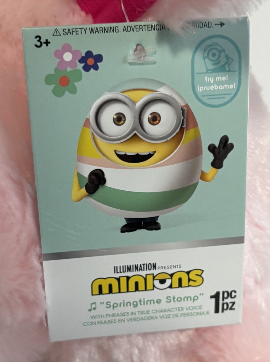 Gemmy Minions with Tags Dancing Stuart Springtime Easter