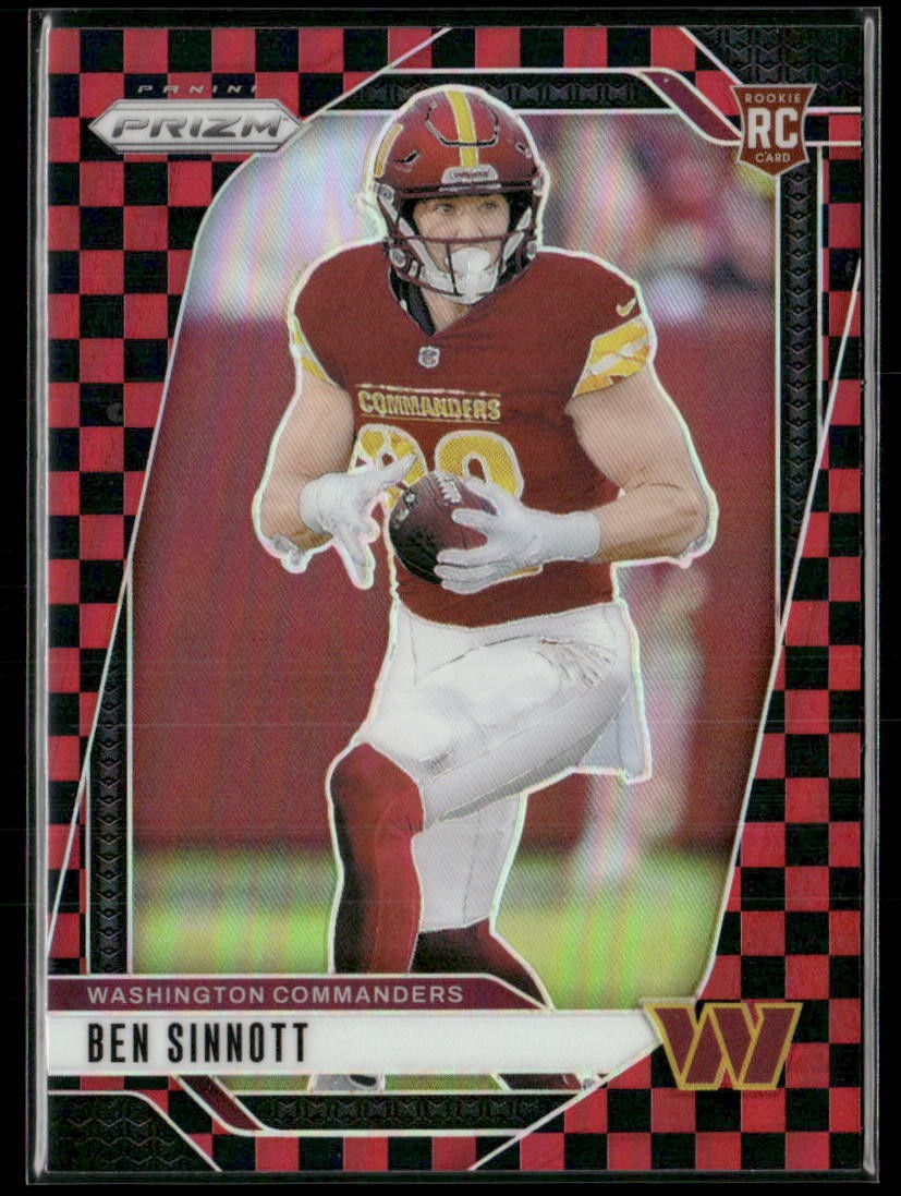 2024 Panini Prizm #307 Ben Sinnott Black and Red Checker