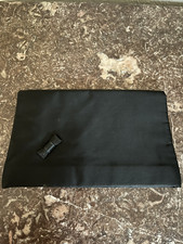 Vintage Black Bow Foldover Clutch Bag Evening After 5 Envelope Purse Formal
