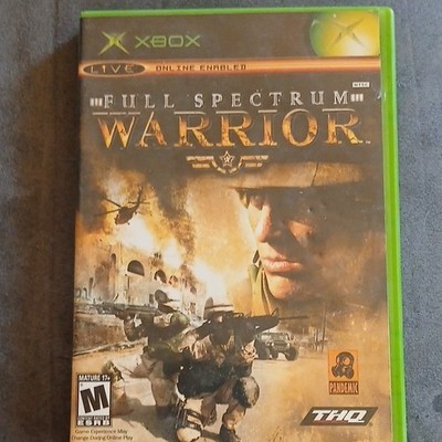 Microsoft Full Spectrum Warrior Xbox Complete w/ Disc & Manual DVD Keep Case