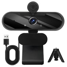 USB HD 1080P Video Webcam and Wide Angle Camera with Built-in Microphone and ...