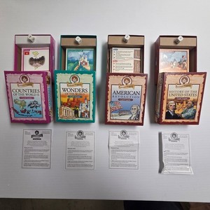 Professor Noggin's Educational Card Game Lot of 4 History Geography
