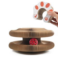AMYESE Magic Organ Cat Scratcher Board, Kitten Scratching Pad accordion toy