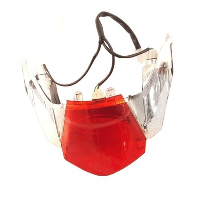 Rücklicht Montage für HT50QT-36 Glühlampe Chrom Roller Rot 12V LTT026