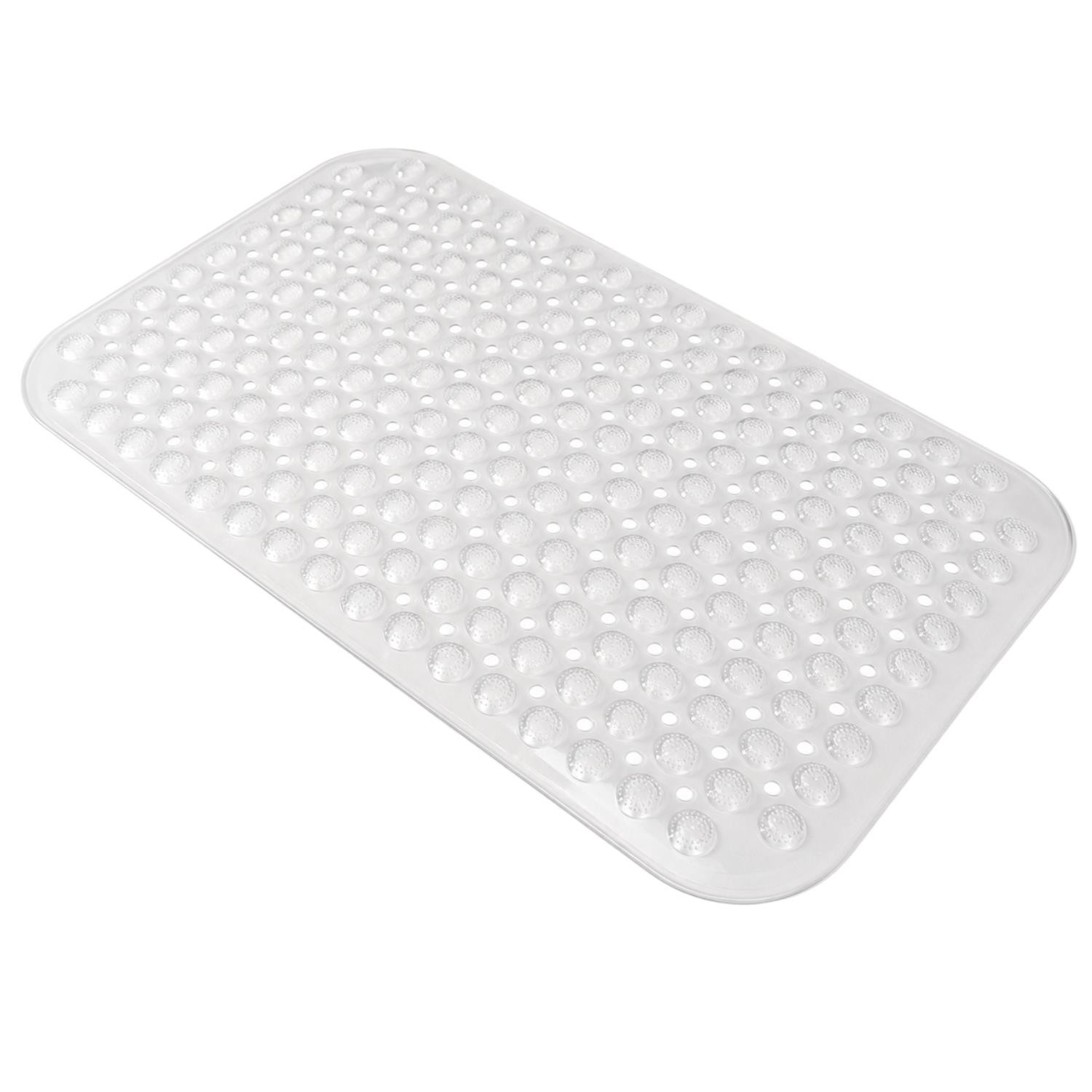Non-Slip Durable Bath Shower Mat with Suction Cups 40cm x 100cm Clear