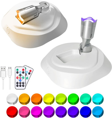 LED Wireless Spotlights with Remote,RGBW Rechargeable Up Lights Indoor,16 Col...