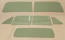 1952 Dodge Pickup Truck Glass Windshield Vents Doors Back Glass Green