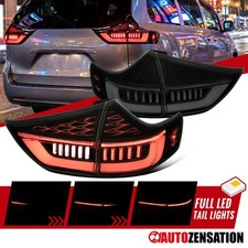 Fit 2011-2014 Toyota Sienna Black Smoke LED Tail Lights Lamps Sequential Signal