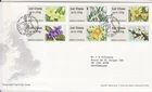 GB Stamps First Day Cover Post and Go SPRING BLOOMS, British Flora SHS 2014