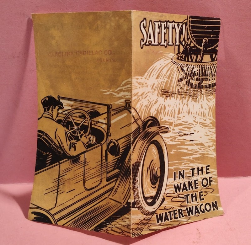 Diamond Tires In Wake Of The Water Wagon Squeegee Tread EARLY Brochure Fold Out