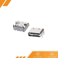 10PCS USB 3.1 Type C Female Socket Connector Jack Port 16-Pin DIP 180 Degree