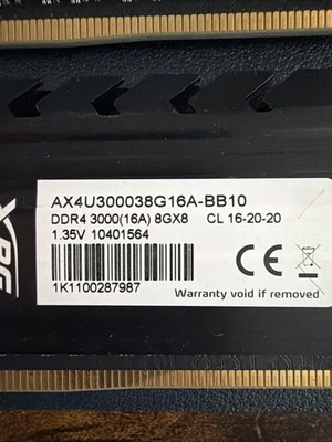 XPG GAMMIX D10 32GB DDR4 RAM 3000MHz 2x16GB | eBay