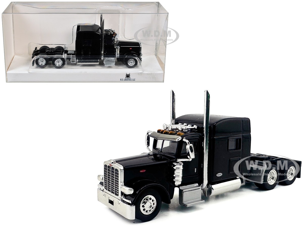 PETERBILT 389 TRUCK W/SLEEPER BLACK 1/87 (HO) SCALE BY HO