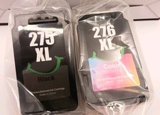 CANON PG-275XL BLACK  CL-276XL TRICOLOR REMNUFACTRED Combo 2Pack INK Cartridges