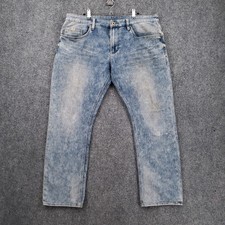 Buffalo David Bitton Jeans Men 36x30 Blue Max X Basic Super Skinny Stretch Denim