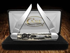 Case xx Knives Muskrat Scene Natural Bone 12512MRAT 1/500 Knife