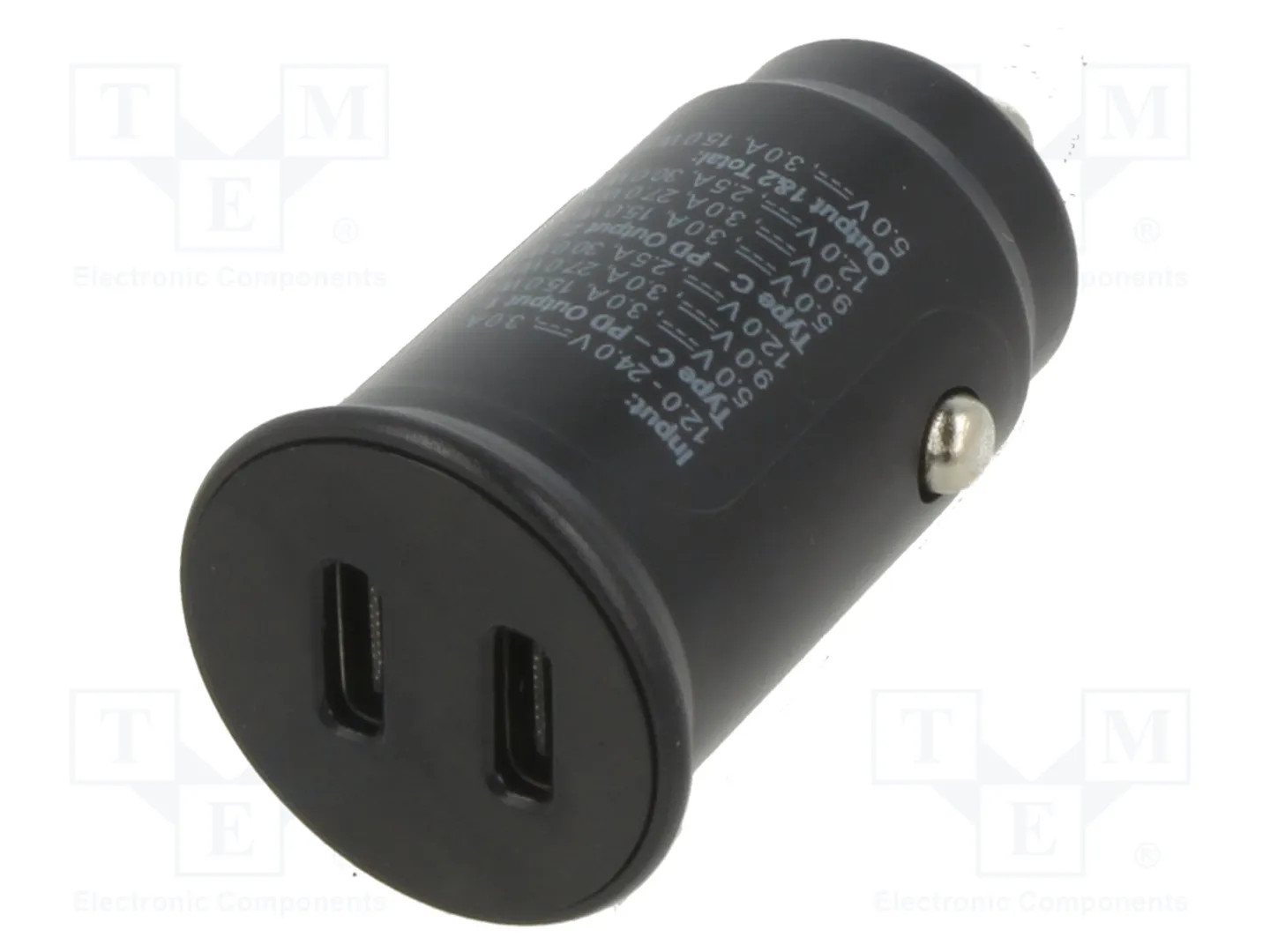 Goobay Nero Caricatore Auto 59705 Dual Usb-C 30W Pd - Immagine 4