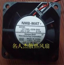 NMB 2410ML-05W-B60 6025 DC24V 0.17A 6CM 2-wire cooling fan