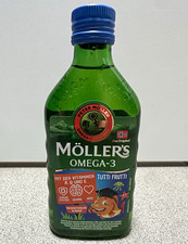 Möller’s Omega-3 Lebertran Tutti Frutti Flüssig 250 ml mit Vitamin A,D mhd 09/26