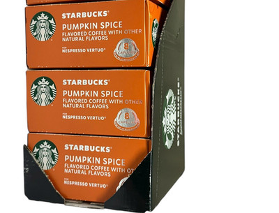 Starbucks Pumpkin Spice (X3 box) Nespresso Vertuo Blonde Roast Coffee BB 12/2026