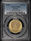 Photo of a 1918 Mexico 20 Pesos Gold from an eBay listing that sold on Apr 16, 2026