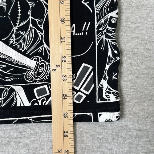 One Piece Roronoa Zoro Manga Graphic T-Shirt Black XL Anime Slim Fit - Picture 9 of 9