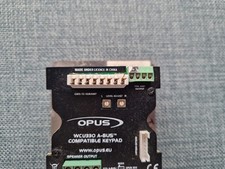 Opus WCU330 A-BUS Wall Control Keypad - Brushed Metal Finish