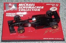 Ferrari F300 1998 Fiorano Test Car Schumacher 1/43 Matte Black Model