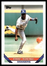 Eric Young 1993 Topps #145 Dodgers MLB READ FREE SHIPPING AutographDen