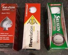 Top Flite Strata Tour Ace Dunlop Revelation Distance Srixon Soft Feel Golf Balls