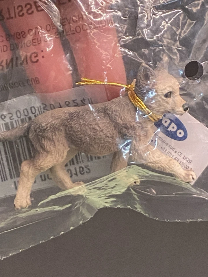 Figura de juguete Papo Wolf Cub 2019 #50162 nueva en paquete Foto 3 de 4