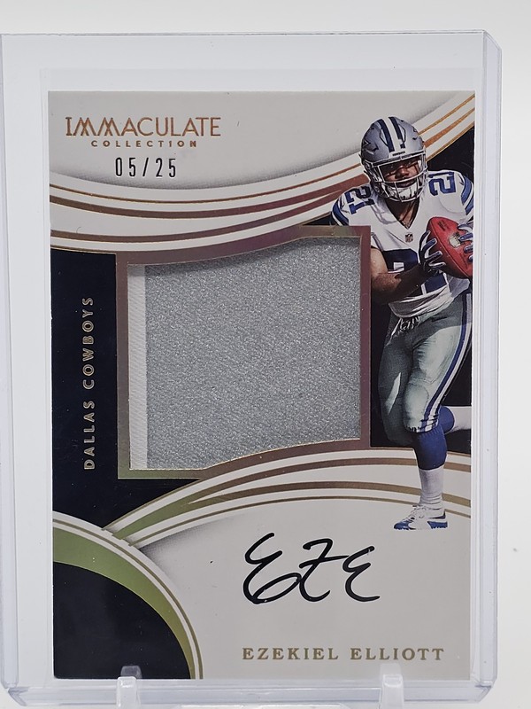 EZEKIEL ELLIOTT 2016 IMMACULATE RPA ROOKIE PATCH AUTO GOLD /25 SSP RC Q5944
