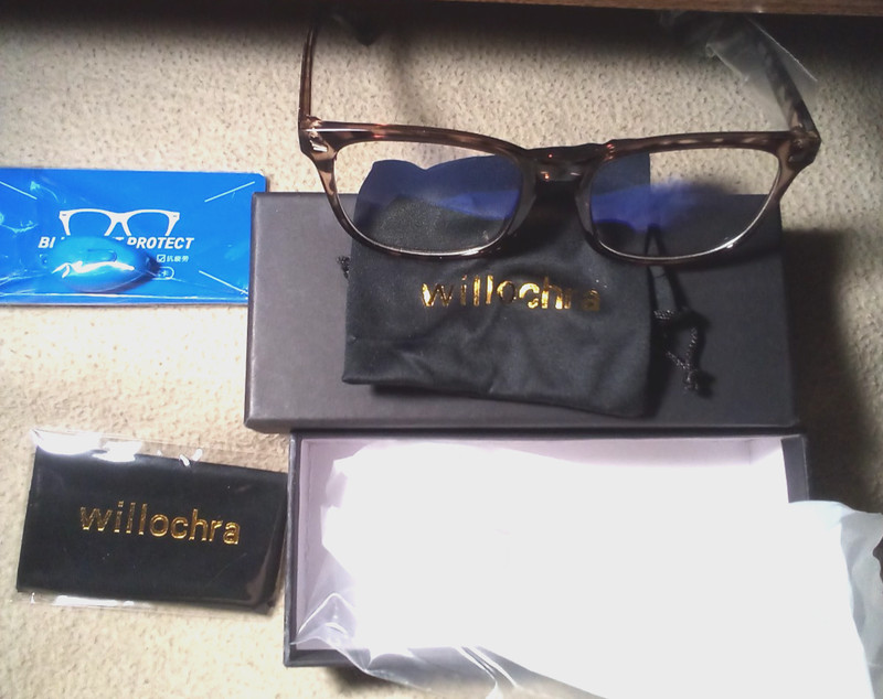 WILLOCHRA Animal Print Blue Light Glasses "NIB"