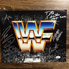 Signed 8x10 Wrestling photo WWF Stars Big Show Tito Santana  4 others JSA COA