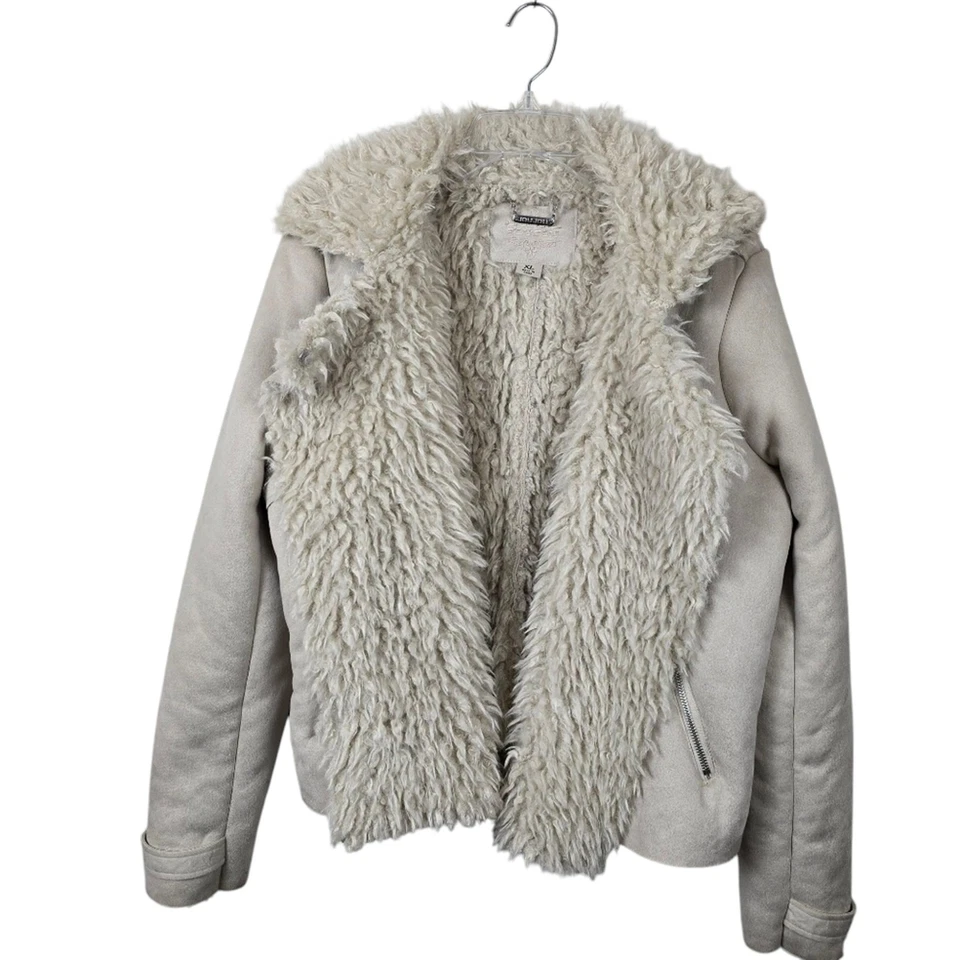 Chaqueta corta Joujou imitación gamuza cuero y piel moto motocicleta Penny Lane XL Foto 3 de 4