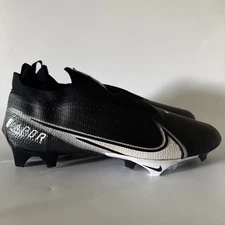 Nike Mens 13.5 Vapor Edge Elite 360 Flyknit Black Football Cleats CV6282-009 NEW