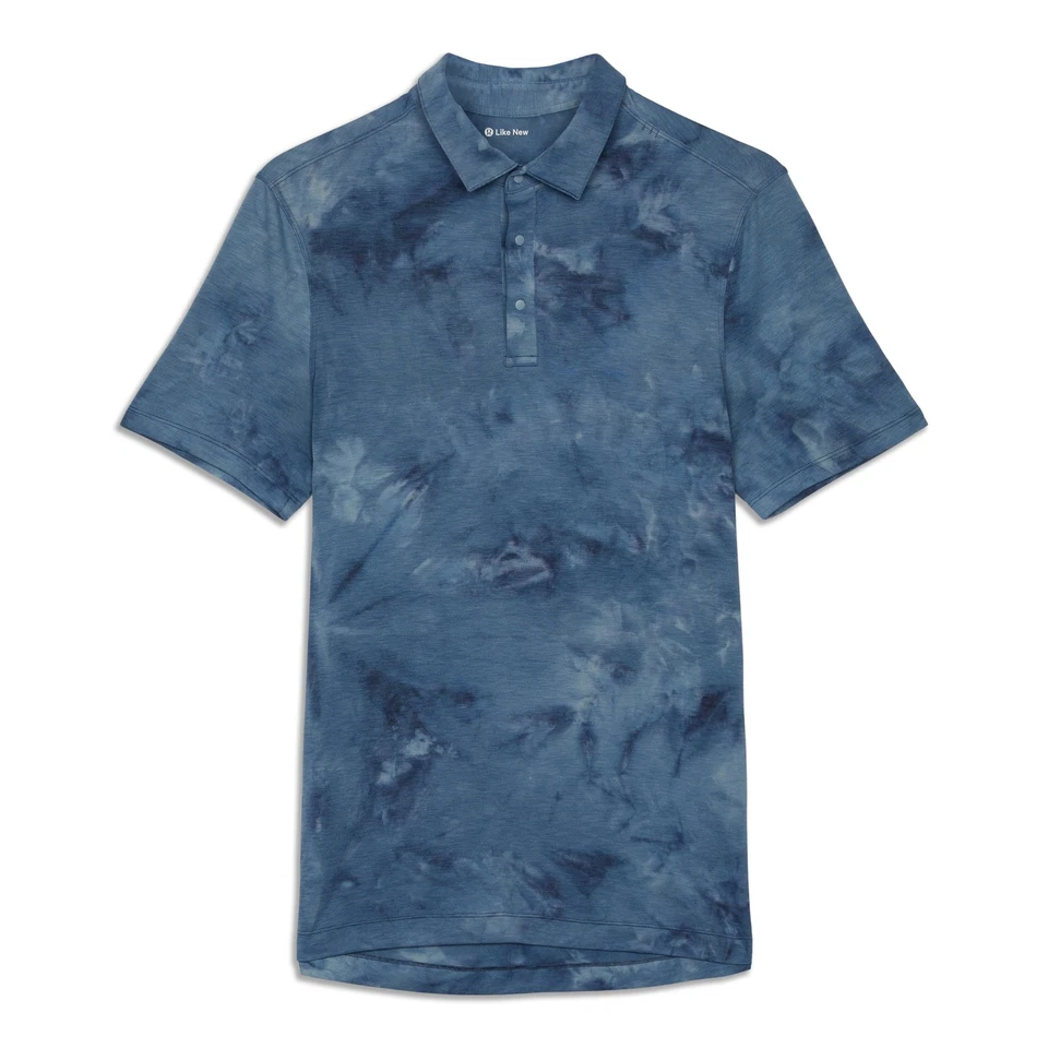 Camisa informal con botones para hombre Lululemon talla XS azul