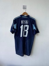 (M) Argentina 2004-05 Away Shirt Messi #18 Original Jersey Kit