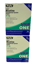 Rugby Clear Nicotine Patch Step 1 21MG 28 Patches Exp 7/28 28.88 Free Ship