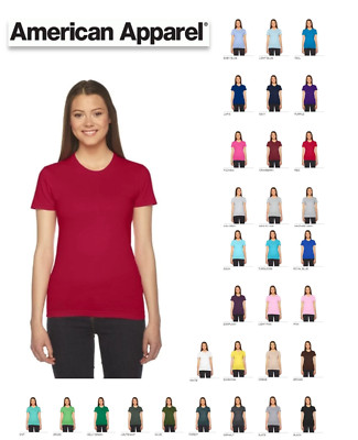 2102W American Apparel Ladies Fine Jersey Short-Sleeve T-Shirt