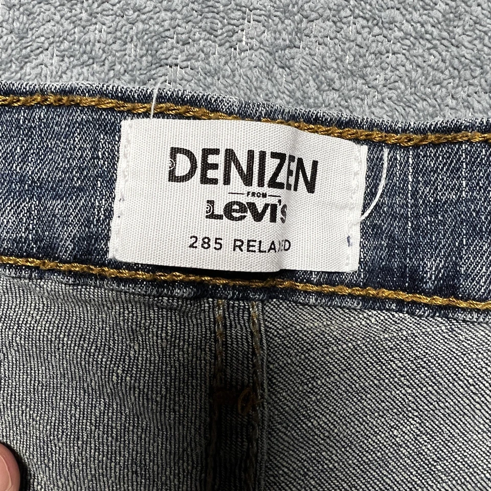 Denizen Levis 285 Mens Jeans Pants Size 30 X 30 Blue Denim Distressed Destroyed - Image 4 of 4