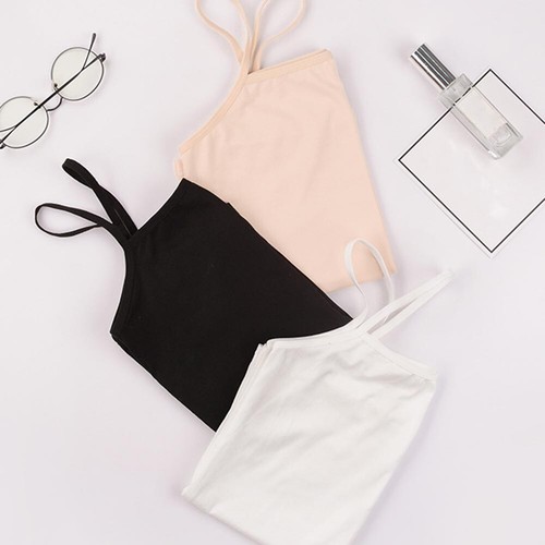 Womens Cami Tank Vest Tops Strappy Camisole Underwear Sexy Wrapped Chest Tube - Picture 6 of 15