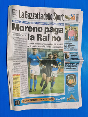 GAZZETTA DELLO SPORT 21 JUNE 2002 WORLD CUP SOUTH KOREA ITALY INZAGHI