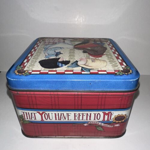 Vintage Midwest Cannon Falls Mary Engelbreit "Friends" Freundschaft Blechdose - Bild 3 von 6