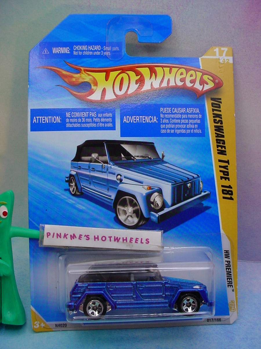 2009 i Hot Wheels VOLKSWAGEN TYPE 181 #17∞blue VW Thing; pink