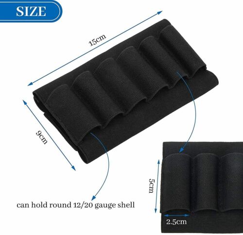 Tactical Molle 8 colpi 12/20GA pistola fucile buttstock porta munizioni guscio - Foto 4 di 12