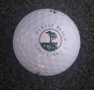 Pebble Beach Logo Golf  Ball Taylormade Tp5/Tp5x Mint Excellent Condition (1 pc)