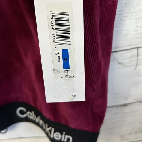 Calvin Klein Performance cap sleeve logo hoodie Top Shortsleeve pink XL $$60 #B2 - Picture 3 of 6