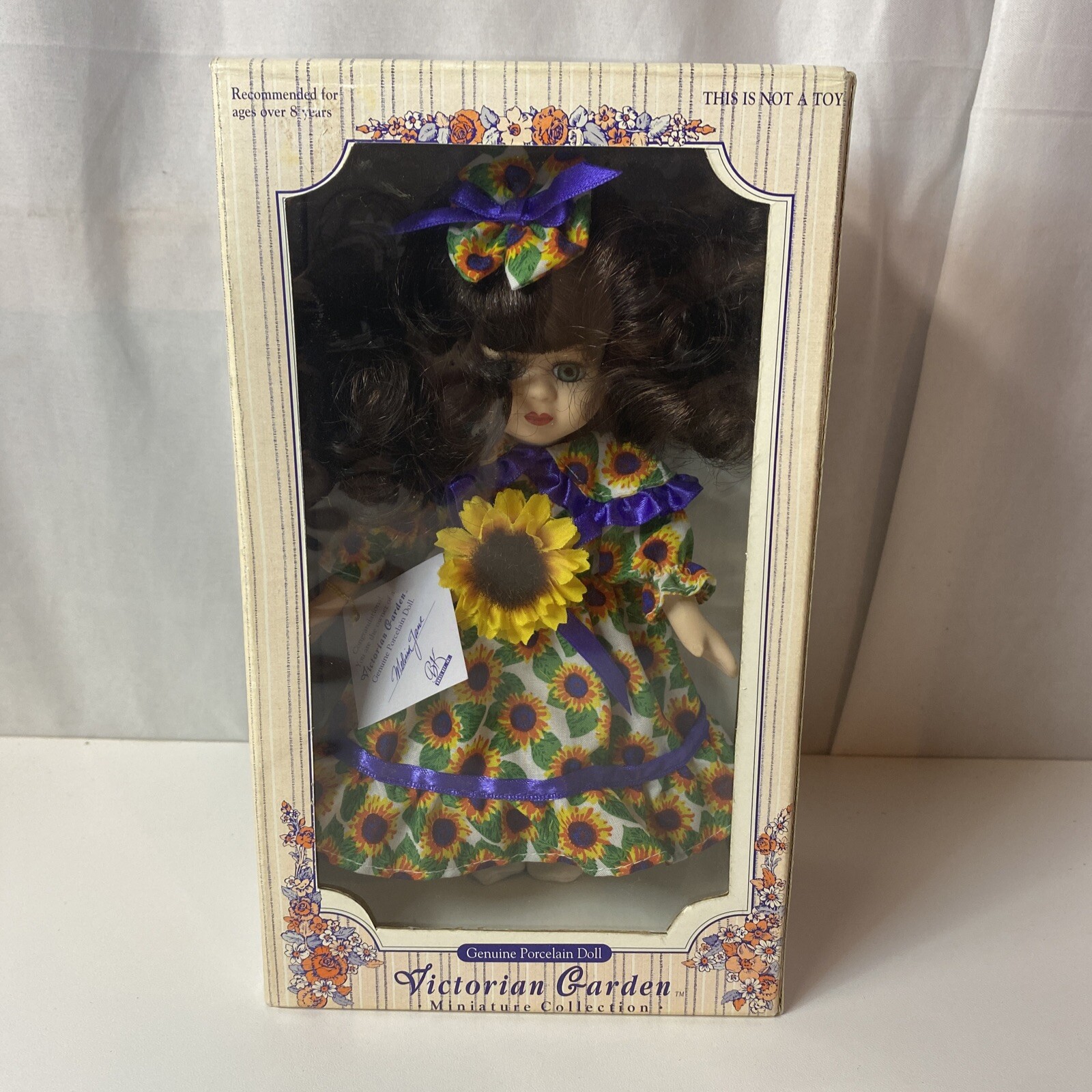 Victorian Garden Porcelain Doll Genuine Melissa Jane Mini Collection