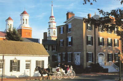 Frederick Maryland Fall Foliage Tour Ad VTG Continental Chrome Postcard Unposted